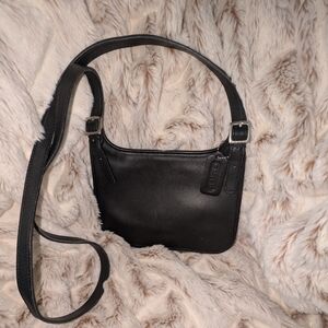 Coach Vintage Black Leather Shoulder Bag NWOT